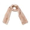 Sjaal Veren roze roze polyester dames sjaals met gouden veren print boho sjaals fashion shawls kopen online