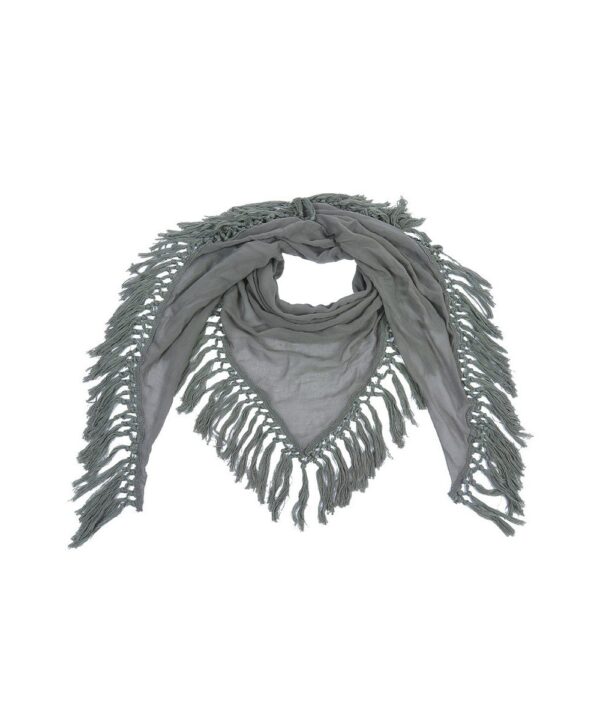 Sjaal-Autumn-fringe-groen-groene-driehoek-sjaals-grote-omslagdoeken-dames-accessoires-online-kopen