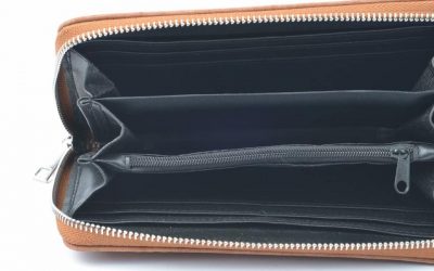 Portemonnee Multi Color Polsbandje bruin bruine Portemonnee met gekleurd polsbandje dames Portemonnees wallet online kopen clutches ritsen