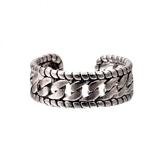 Zilveren Ring Art Chain zilver dames ringen kabels zilvere open achterkant accessoires rings online kopen goedkoop