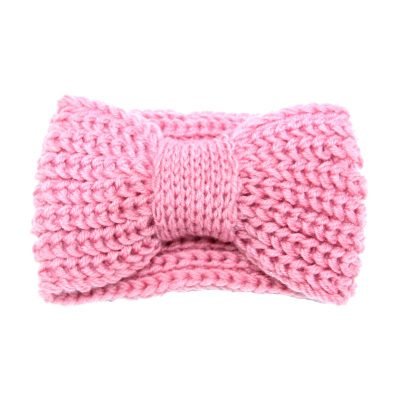 Haarband-Winter-Bow roze pink -wollen-dames-haarbanden-musthave-fashion-dames-haar-accessoires-online-kopen-vrouwen