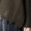 Khaki Trui Patches groen groen kaki dames truien dikke winter kleding warme sweater sweaters online bestellen fashion