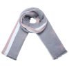 Sjaal Stripes Stars licht grijs grijze lange warme dikke dames sjaals roze sterren en strepen kopen