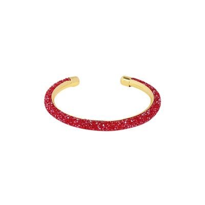 Armband Merry Glitter rood rode open glitter armbanden dames bracelets sieraden online fashion musthaves