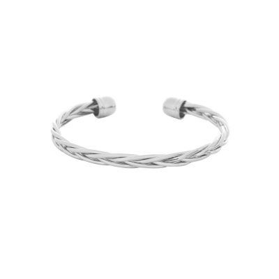 Armband ool Braid zilver zilveren open dames armbanden Bracelets dunne gevlochten armbanden fashion musthaves online