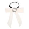 Choker Bow Tie Jewel wit witte dames stropdas strik look a like Web bow brooch zilveren broche musthave fashion items online
