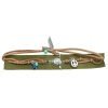 Armband-boho-charms groen groene seudine armband zilveren bedels bull peace dames armbanden koord veters shop online shop