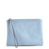 Doorzichtige Bag in Bag Tas Fashion blauw blauwe clutch clear pvc tassen bags fashion tekst print online handtassen schoudertassen dames kopen