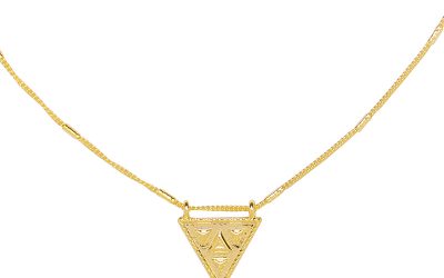 Ketting Magic Triangle goud gouden lange dames ketting met driehoeks bedel festival kettingen laagjes musthave fashion online detail