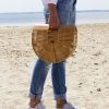 Rattan Tas Half Moon bruin bruine halve ronde rieten tassen beachbag rotan bamboe bags online musthave fashion kopen