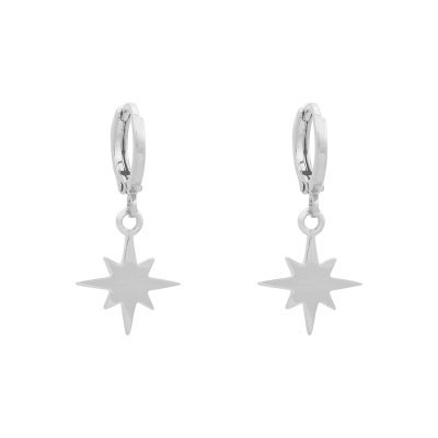 Oorbellen-Starry-Sky-zilver zilveren-hippe-dames-oorbel earrings-ster-bedels-online-sieraden-accessoires-kopen-bestellen