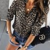 Panterprint Blouse My Leopard bruin beige leopard dames blouse hemd hemden kopen