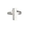 Ring Space Moon zilver zilveren dames open ringen tekst verstelbare fashion vierkante rvs ringen kopen