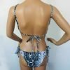 Bikini Snake Slangenprint bikinis dames badkleding two piece snakeprint wit witte back