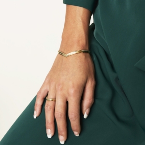 Armband Victoria goud gouden dames armbanden hartvorm rvs bracelet trendy kopen bestellen