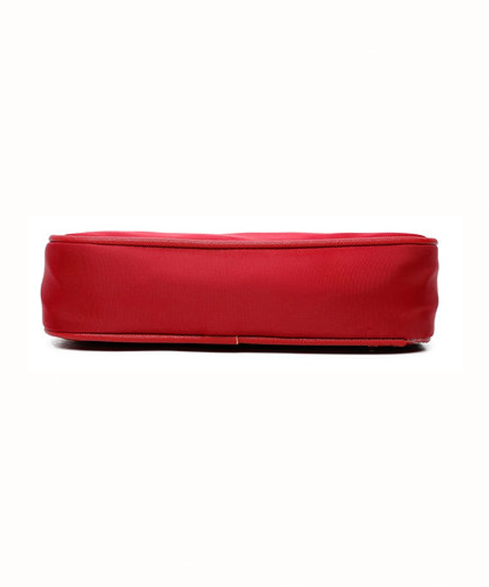 Schoudertas Duo Chain rood rode schoudertassen extra etui nylon sportieve stoere dames tassen kopen bestellen onder