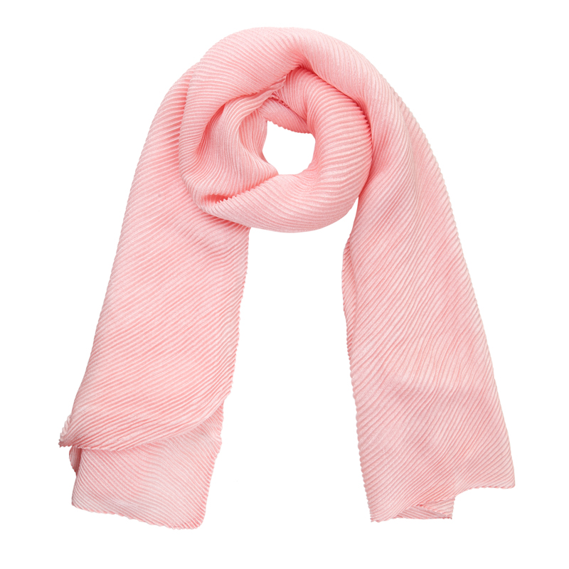 Roze Sjaal Brighten Up pink geribbelde dames sjaals viscose yehwang accessoires kopen bestellen