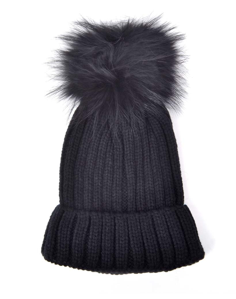 Muts Winter Must zwart zwarte wollen mutsen met bolletje warme dames mutsen kopen bestellen online goedkoop leuk trendy
