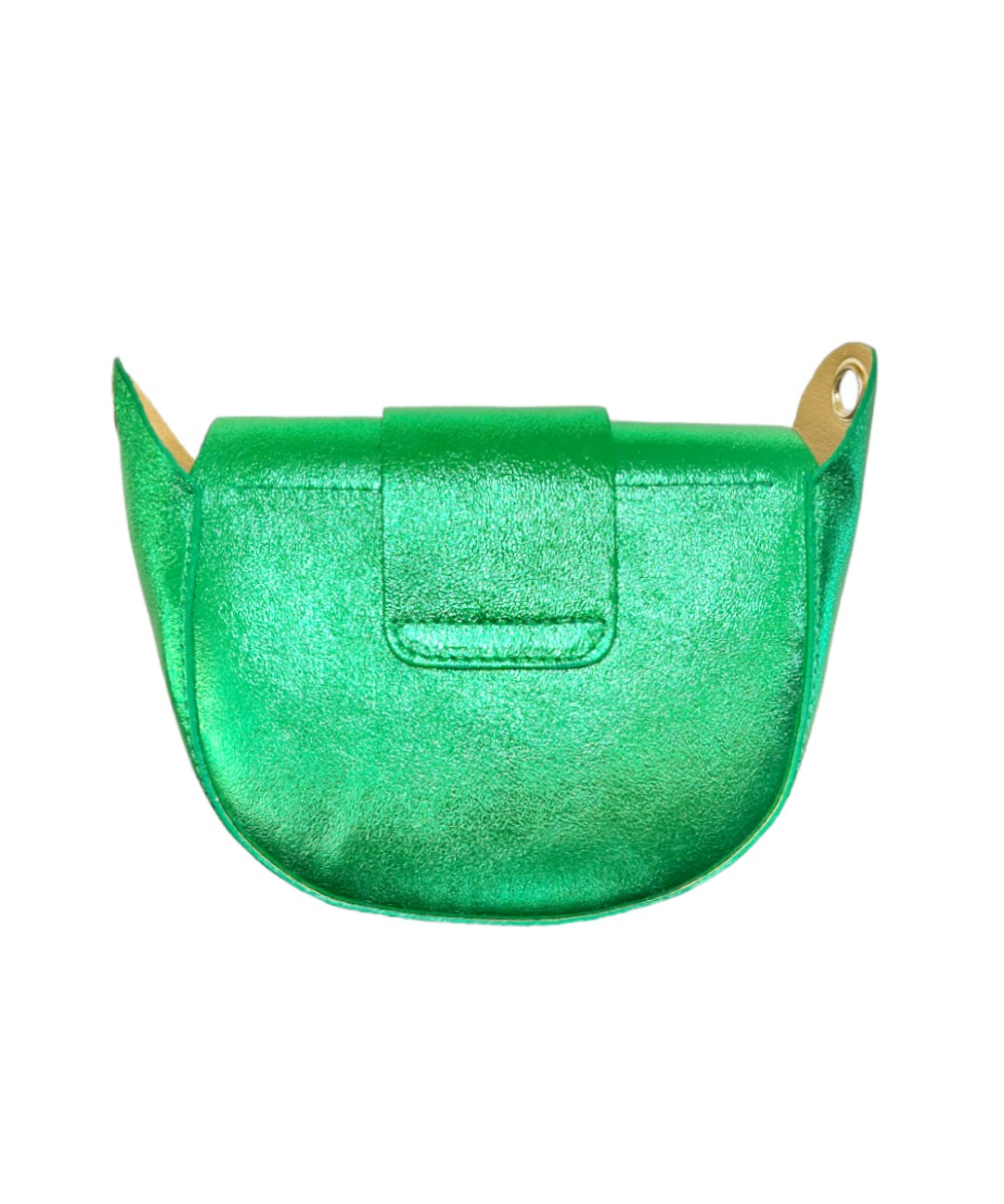 Leren-Schoudertas-Yara-Metallic groene groen -look-a-like-designer-inspired-bags-crossbody bag tassen-tas-giuliano-kopen-bestellen-trendy-flap achter