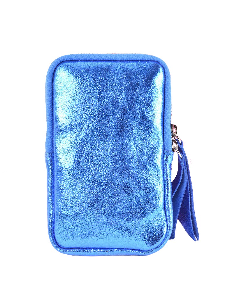 Leren-Schoudertasje-Metallic-Bliss-kobalt-blauw-kleine-schoudertasjes-telefoontasjes festivaltasjes telefoon tasjes kopen-giuliano-bags-kopen