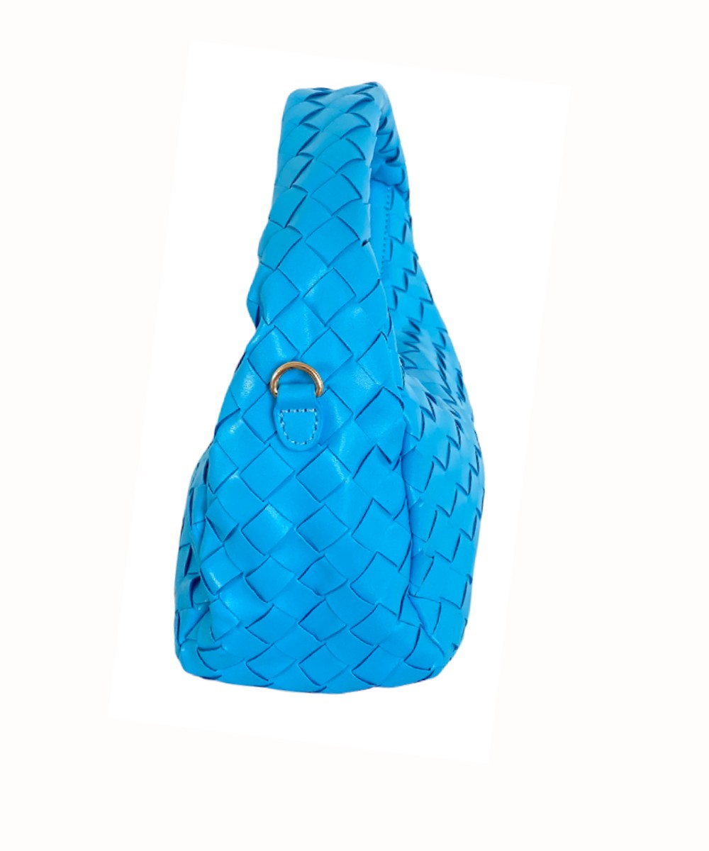 Handtas-Braided-Love-blauw-blauwe-gevlochten-schoudertas-tassen-kunstleder-festival-tassen-fashionbags-giuliano-kopen-bestellen-side