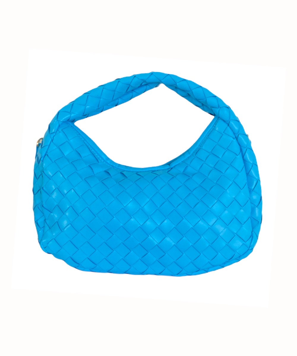 Handtas-Braided-Love-blauw-blauwe-gevlochten-schoudertas-tassen-kunstleder-festival-tassen-fashionbags-giuliano-kopen-bestellen