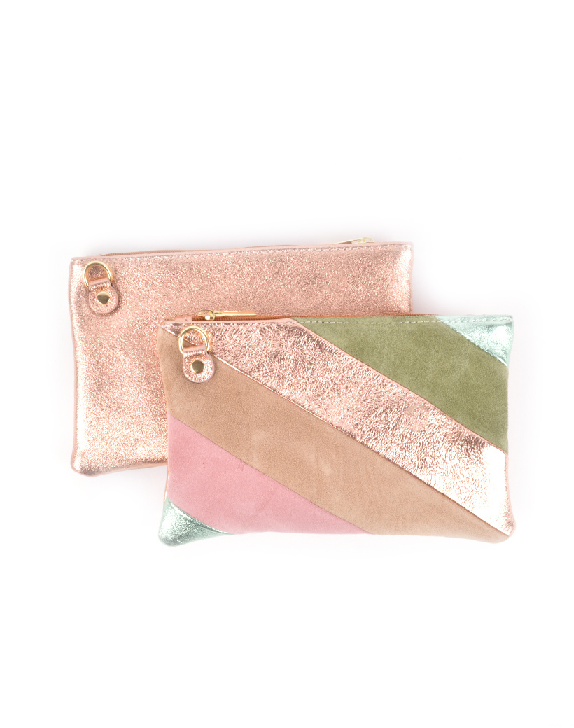 Leren-Clutch-Rainbow-Metallic-roze-rose-goud-multi schoudertassen-clutches-kopen-bestellen-giuliano