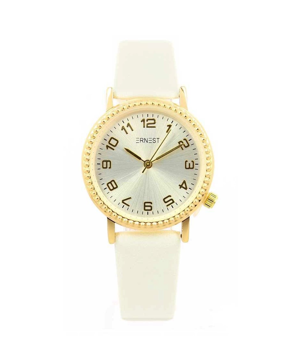Wit Ernst Horloge Dore witte goud beslag dames horloges trendy kopen bestellen