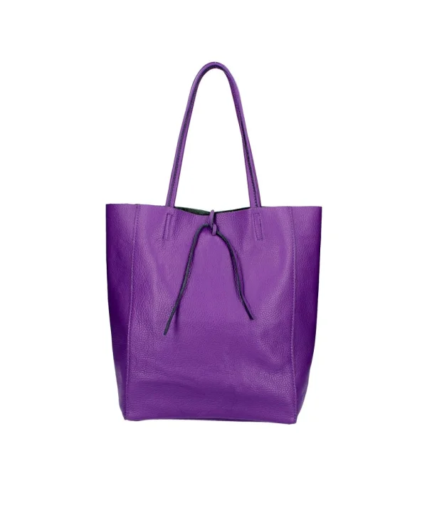 Leren-Shopper-Simple-paars paarse violet lederen-shoppers-grote-tassen-handtassen-kopen-kantoortassen-Italiaanse-tassen-kopen- bestellen leder