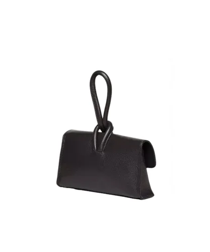Leren Handtas Sisi zwart zwarte handtasssen look a like italiaans leder chique luxe tassen kopen bestellen achter