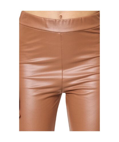 Camel LEATHERLOOK-LEGGING-cognac-bruin bruine dames-leggings-leder-glans-broeken-kopen-bestellen faux leather