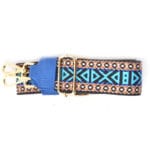 Bagstrap Blue Print blauw blauwe leren-tassenhengsels-losse-tassen-banden-hengesels-bagstraps-gekleurde-print-kopen-bestellen-online