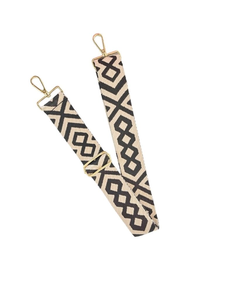 Bagstrap Boho Love beige zwarte tassen-hengsels-tassenhengsels-losse-banden-goud beslag kopen-bestellen3