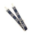 Bagstrap Lisa oranje blauw blauwe gouden letters cc tassen hengsel tassenhengsels tas banden kopen bestellen2