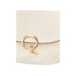 Beige Leren Schoudertas Ronde Gesp Beige leder leer schoudertassen dames stevig luxe trendy dames tassen kopen bestellen