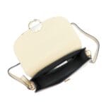 Beige Leren Schoudertas Ronde Gesp Beige leder leer schoudertassen dames stevig luxe trendy dames tassen kopen bestellen open