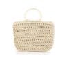 Beige Strandtas Braided rieten rattan strandtassen beachbags handtassen kopen bestellen
