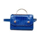 Belt Bag Fancy Me kobalt-blauw-blauwe-riemtassen-riemtasjes-fannypack-heuptas-stevige-tassen-goud-beslag-verstelbare-riem-fashion-kroko-print-tassen-kopen-bestellen-nu