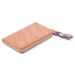 Bruine Portemonnee Multi Color-Polsbandje-bruin-bruine-Portemonnee-met-gekleurd-polsbandje-dames-Portemonnees-wallet-online-kopen-clutches-rits-