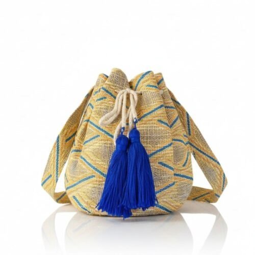 Buideltas Summer Tassle boho tasjes blauwe kwastjes zomer tassen beachbags kopen bestellen nu