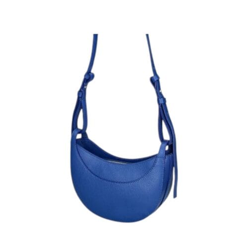 Crossbodytas Linda kobalt blauw blauwe trendy chique leren dames tassen italiaans leer kopen bestellen detail-