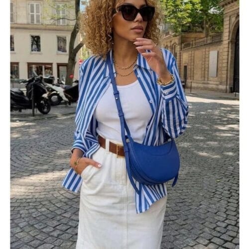 _Crossbodytas Linda kobalt blauw blauwe trendy chique leren dames tassen italiaans leer kopen bestellen model