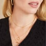 Dubbele-Ketting-Geometrische -vormen-goud-gouden-dames-kettingen-sieraden-rvs-kopen-bestellen-yehwang model