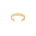 Gouden-Armband-Bohemian-Zen-brede-open-rvs-armbanden-groene-steen-yehwang-Goud-uniek-open