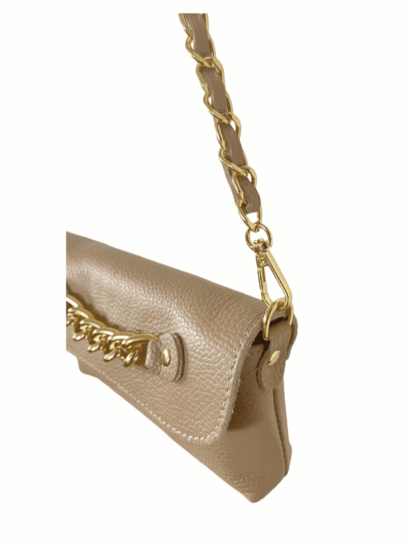 Gouden Kettinghengsel Pretty Chain Leren-Bagstrap-Pretty-Chain-taupe-goud-purse-chain-lange-doorregen-ketting-hengsels-Tassenhengsels-tassen-telefoon-kopen-bestellen