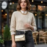 Gouden-Leren-Telefoontas-Basic-Metallic-Goud-leren-telefoontasjes-portemonee-schoudertas-hengsel-festival-zilver beslag tas-bestellen-kopen-model