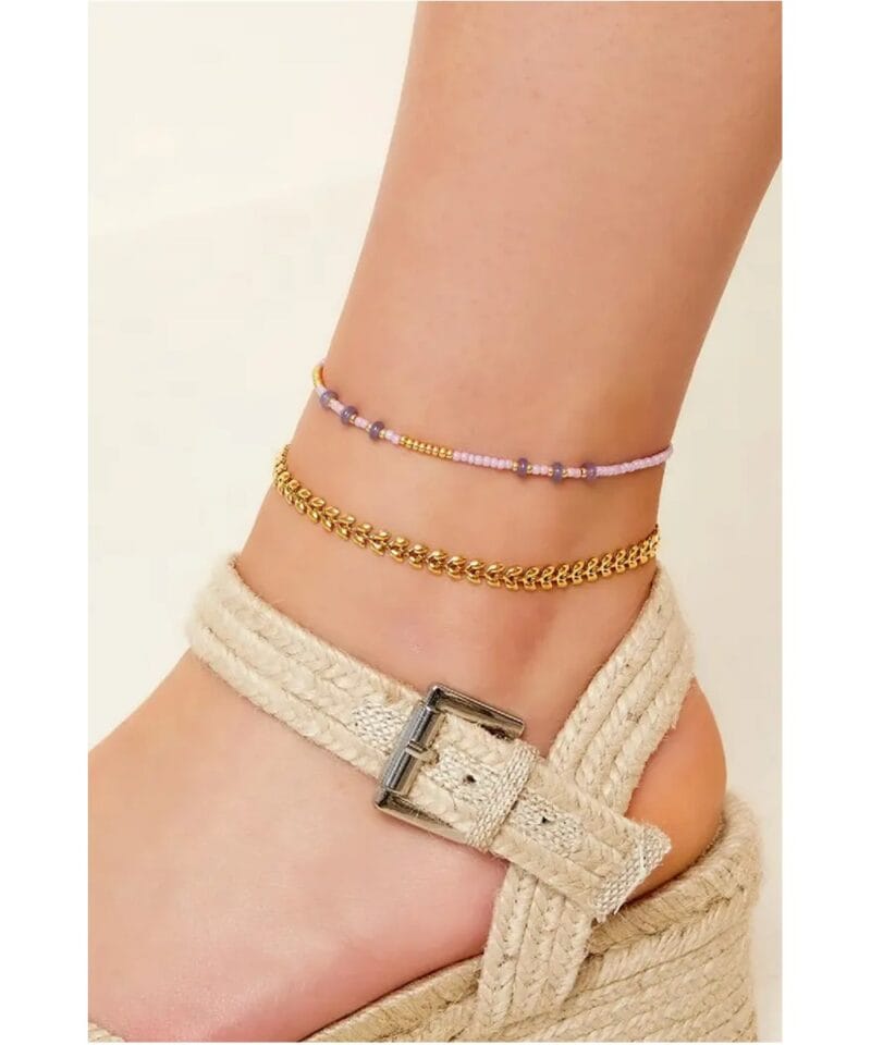 Gouden-RVS-Enkelbandje-blaadjes-goud-enkelbandjes-dames-sieraden-rvs-waterbestendig-kopen-detail