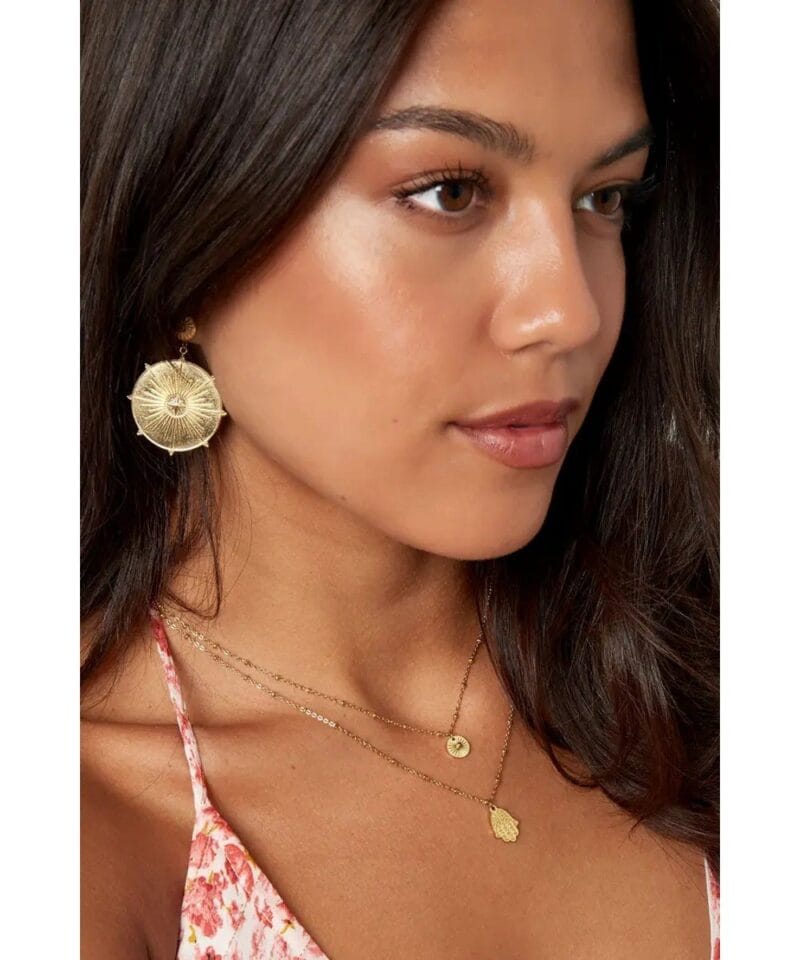 Gouden-RVS-Ketting-Hand-fatima goud-korte-dames-kettingen-hand-van-fatima-bedel-trendy-necklages-sieraden-kopen-bestellen-yehwang model