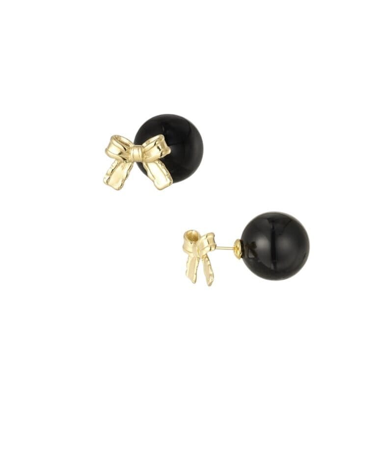 Gouden RVS Oorbellen Baby Bow-zwarte-parel-sluiting-strik-oorbellen-yewhang-trendy-dames-sieraden-oorbellen-kopen-bestellen--768x922
