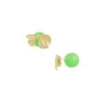 Gouden-RVS-Oorbellen-Strikjes-Studs-groen-oorbel-dames-sieraden-groen-parel-sluiting-kopen-bestellen